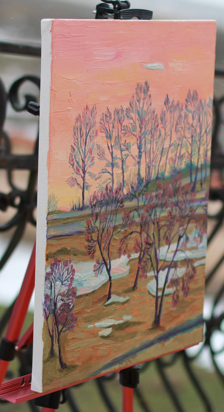 Original Impressionism Landscape Painting by Marta Blavatskaya