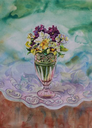Print of Fine Art Floral Paintings by Dana Velychko