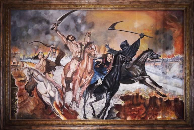 The Four Horsemen Of Revelation Painting By Alex Rm Saatchi Art