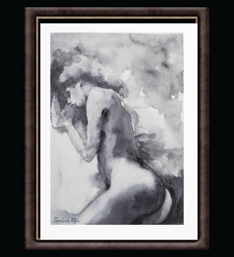 Original Impressionism Nude Painting by Olga Tsarkova