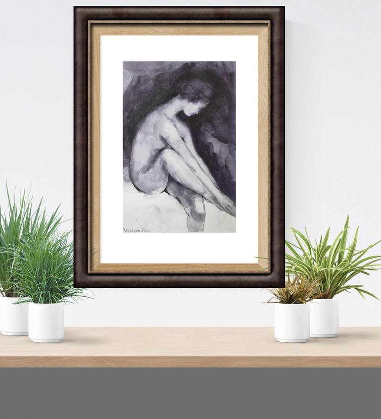 Original Figurative Nude Painting by Olga Tsarkova