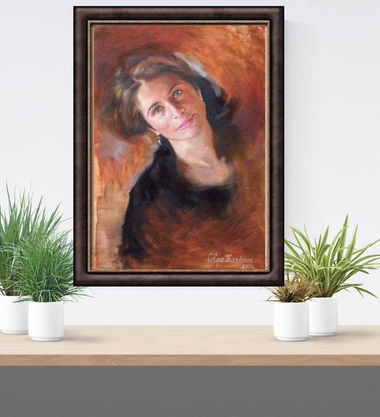 Original Figurative Portrait Painting by Olga Tsarkova