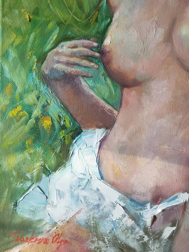 Original Figurative Erotic Painting by Olga Tsarkova