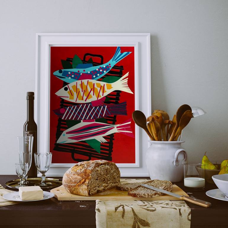 Original Illustration Food Collage by Sergey Galayko