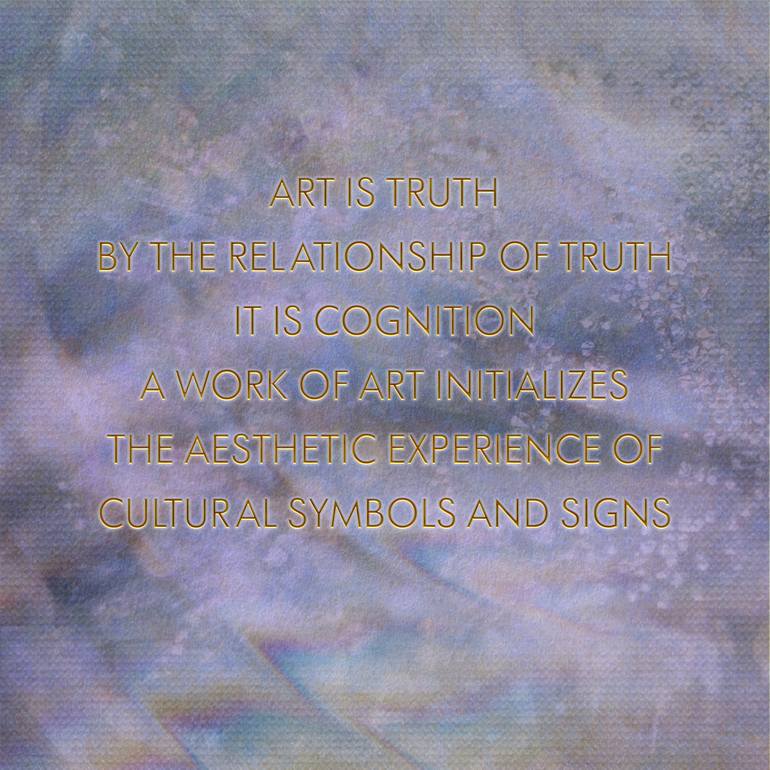 Truth Example Art Golden Words 05 - ART IS TRUTH Collage by Li Van Saathoff | Saatchi Art