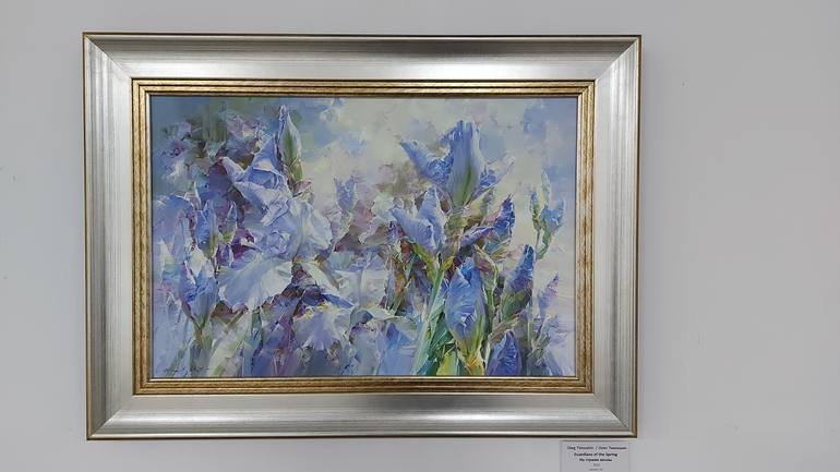 Original Expressionism Floral Painting by OLEG TIMOSHIN