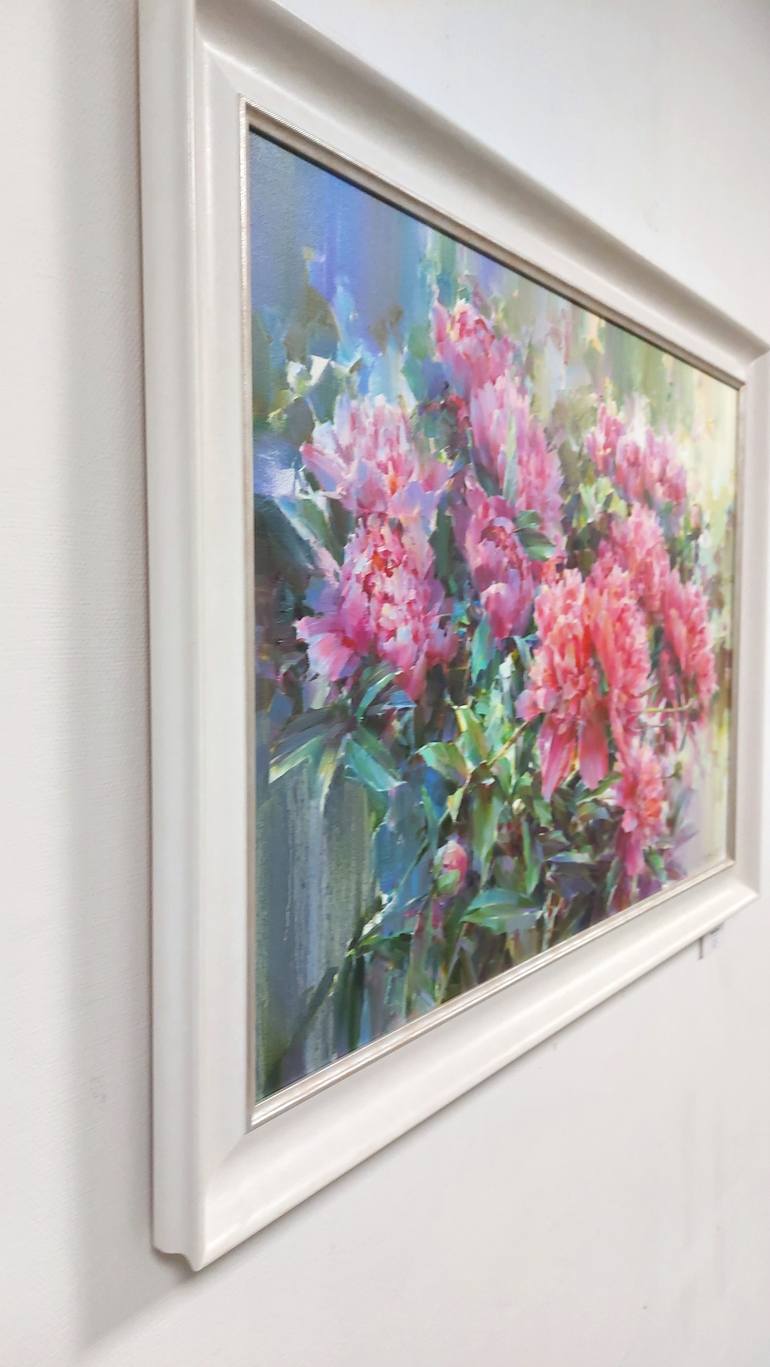 Original Expressionism Floral Painting by OLEG TIMOSHIN