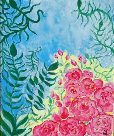Original Impressionism Floral Paintings by Metka Gelt