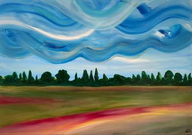 Original Abstract Nature Painting by Metka Gelt