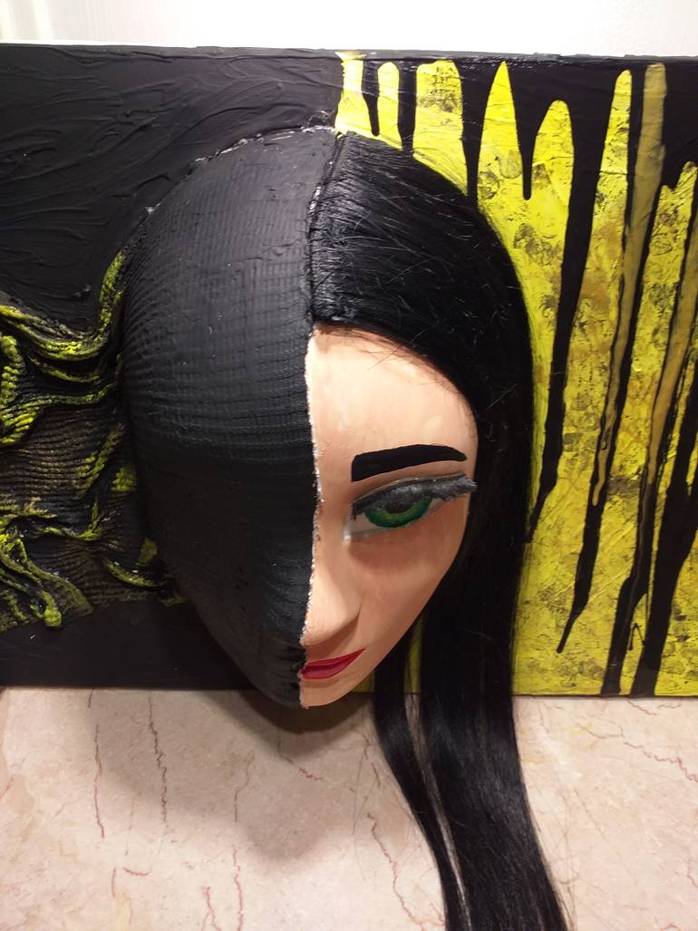 Original Abstract Expressionism Women Sculpture by Lisa Lu