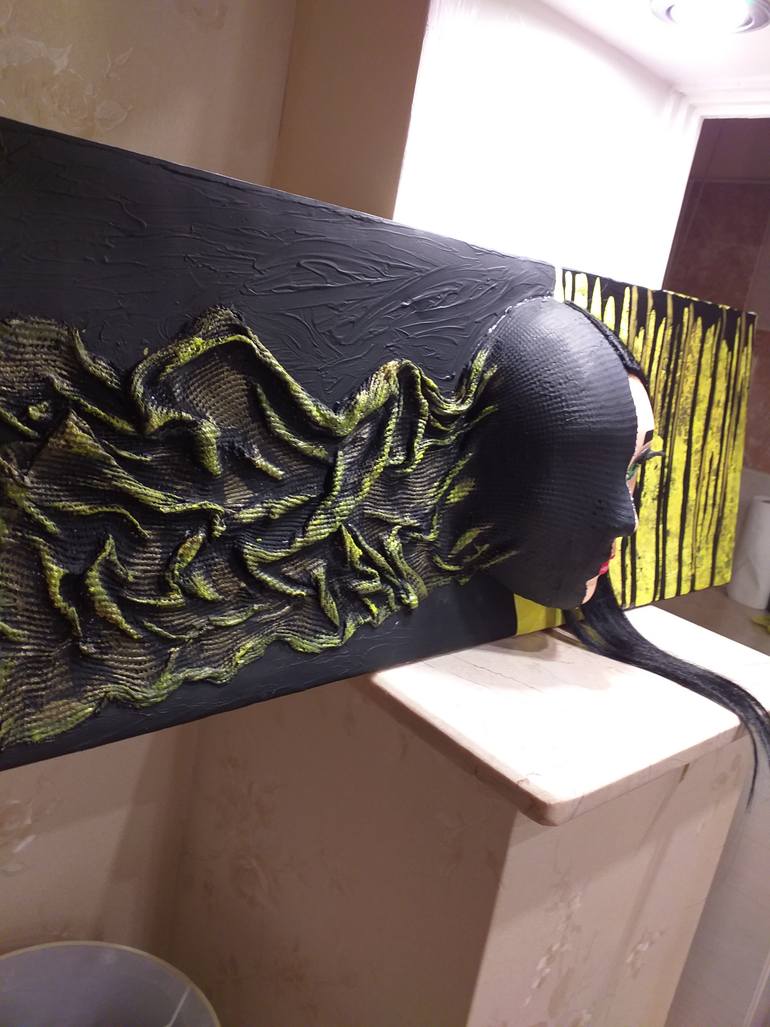 Original Abstract Expressionism Women Sculpture by Lisa Lu