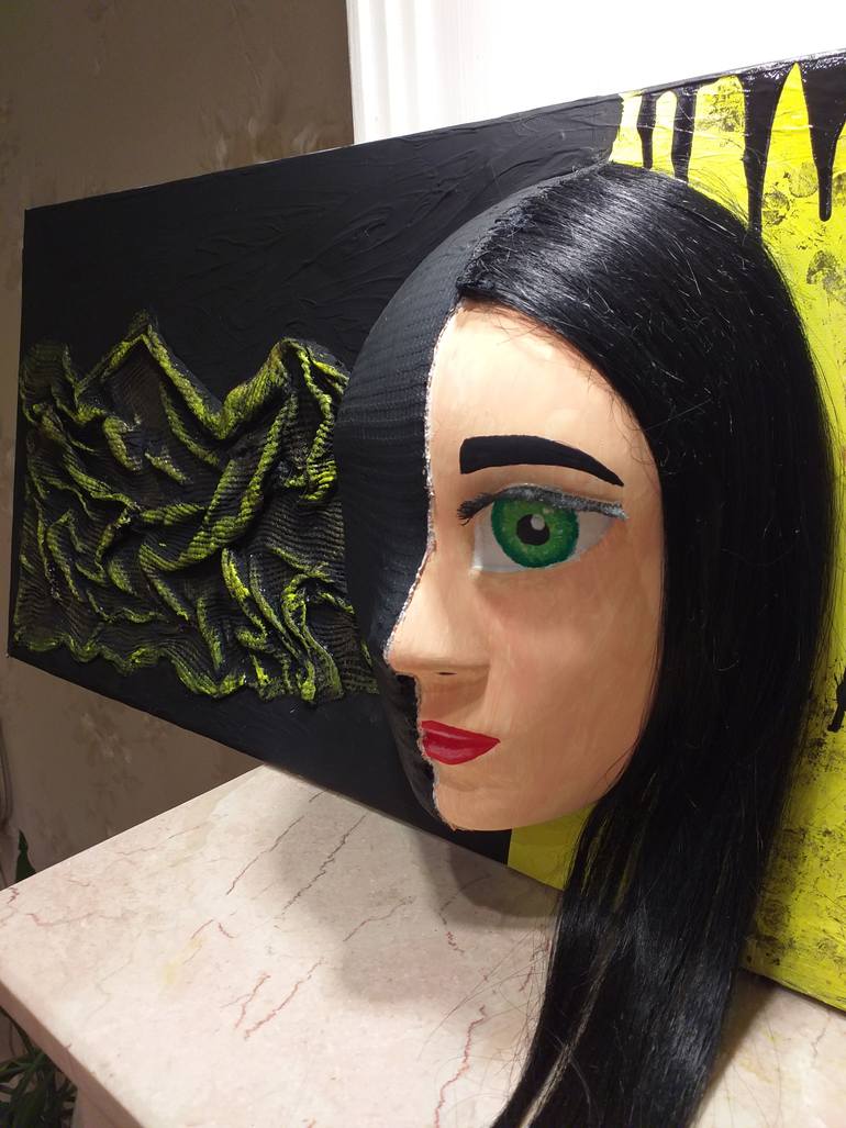 Original Abstract Expressionism Women Sculpture by Lisa Lu