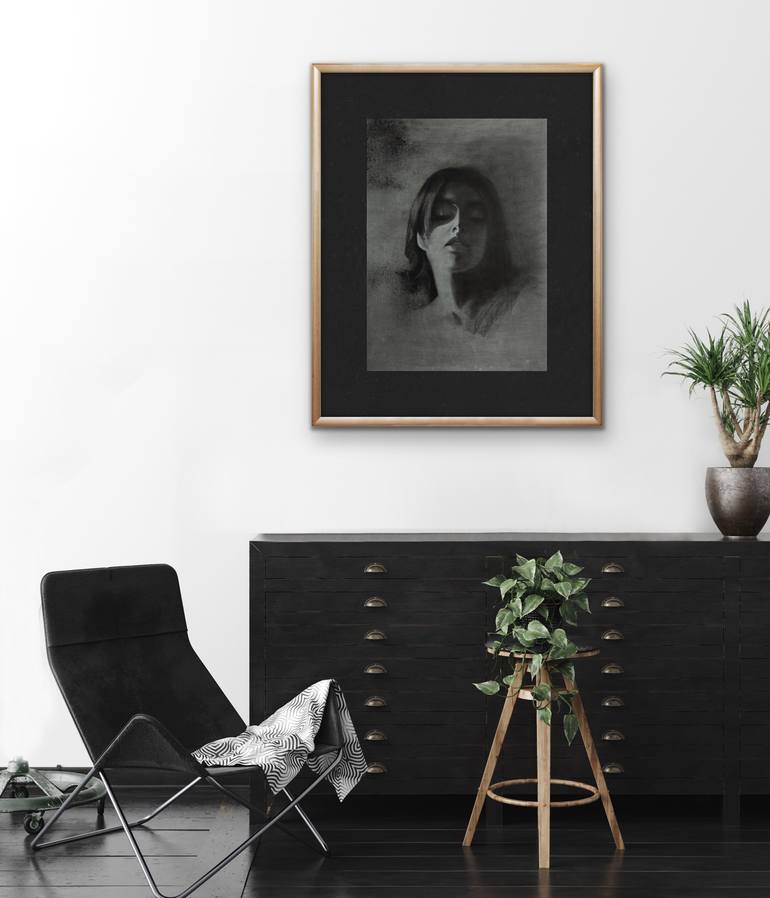 Original Portraiture People Drawing by Irina Schulz