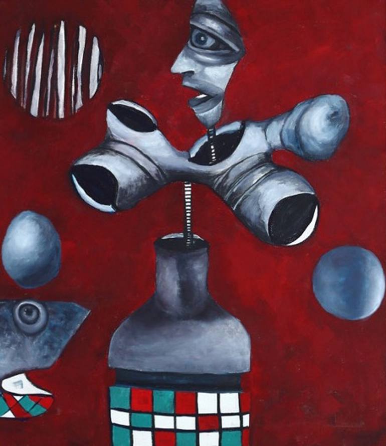 Original Expressionism Fantasy Paintings by Hanna Milevska