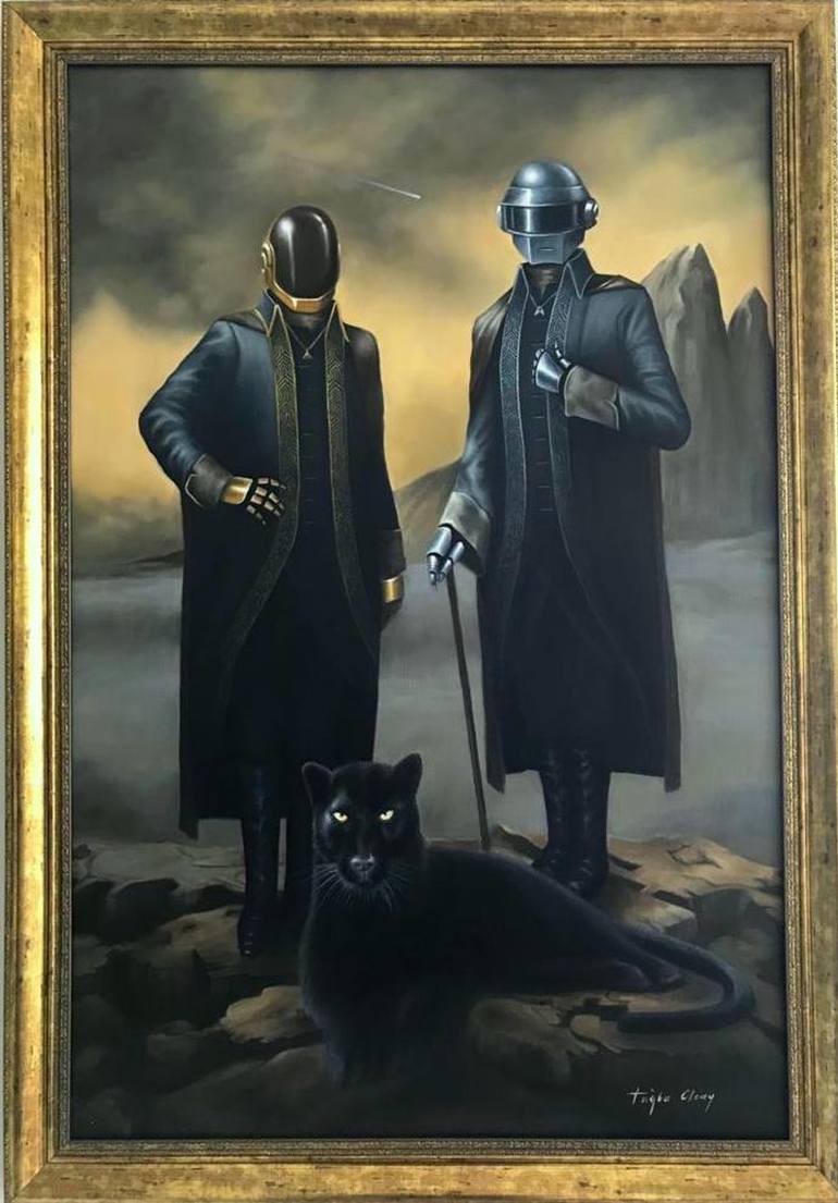 Daft Punk Royal #2 Painting by Tugba Olcay | Saatchi Art