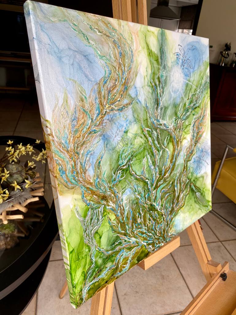 Original Art Deco Water Painting by Svetlana Smirnova