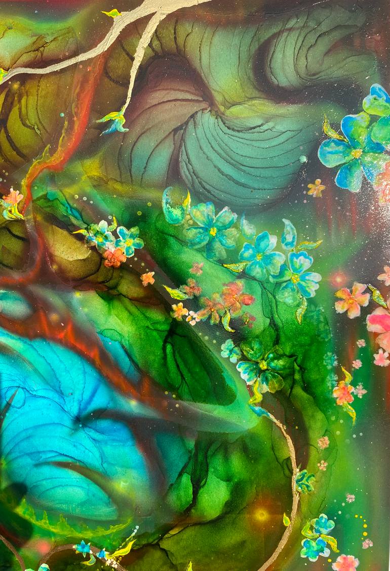 Original Art Deco Fantasy Painting by Svetlana Smirnova