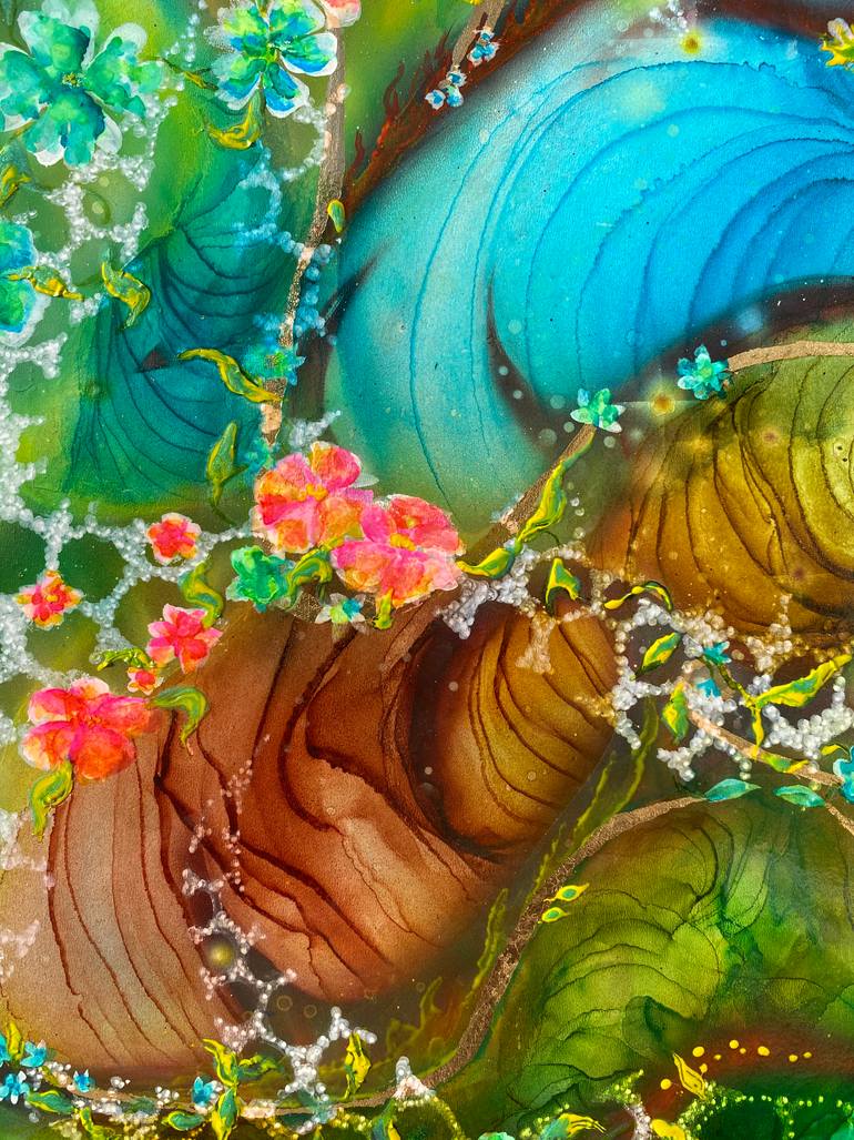Original Art Deco Fantasy Painting by Svetlana Smirnova