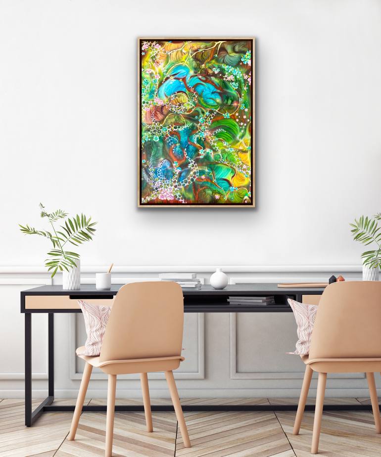 Original Art Deco Fantasy Painting by Svetlana Smirnova