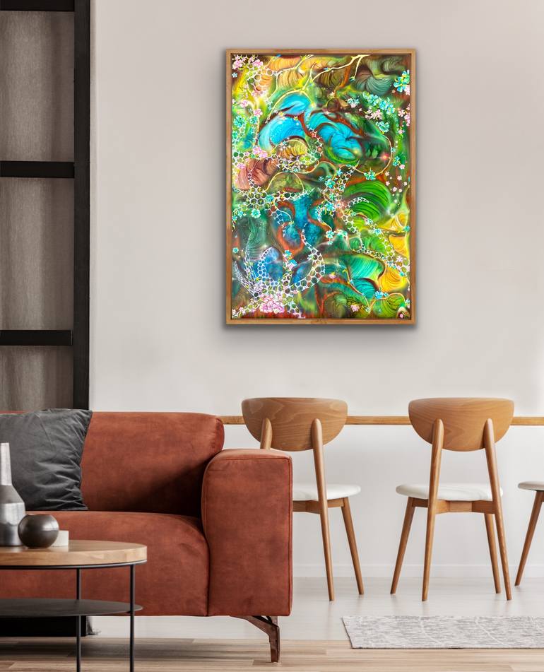 Original Art Deco Fantasy Painting by Svetlana Smirnova
