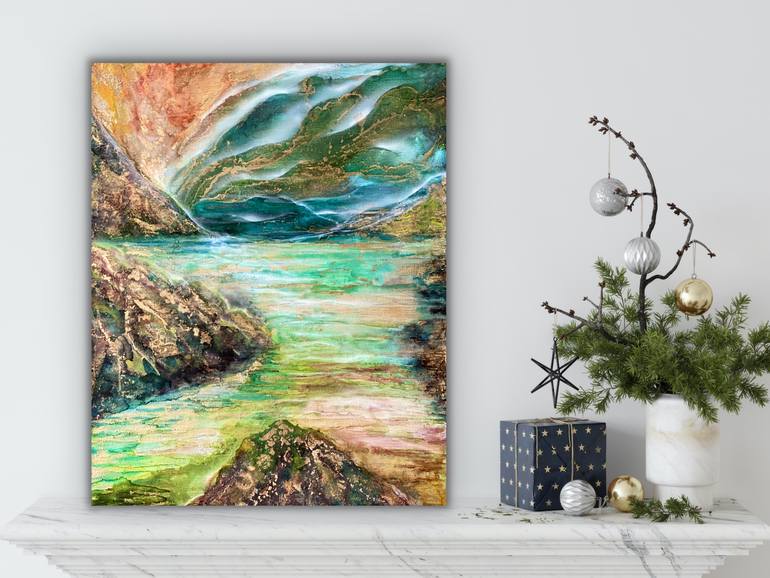 Original Abstract Landscape Painting by Svetlana Smirnova