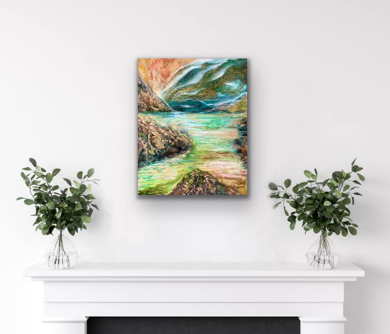 Original Abstract Landscape Painting by Svetlana Smirnova