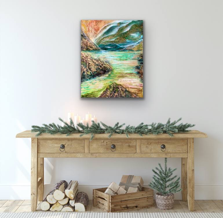 Original Abstract Landscape Painting by Svetlana Smirnova