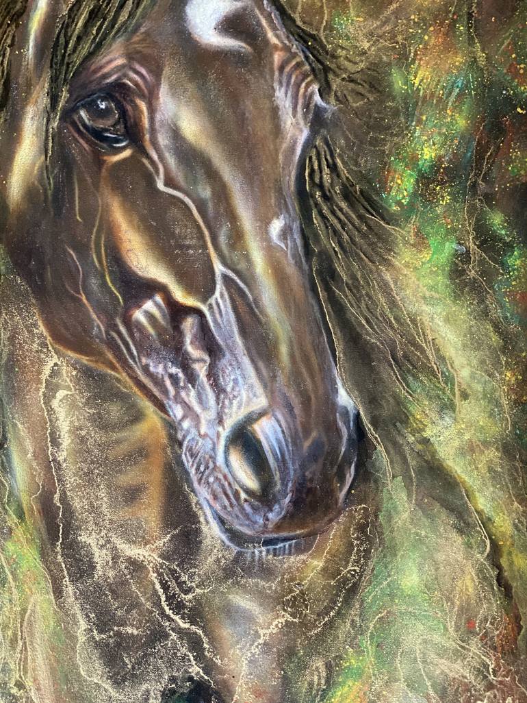 Original Portraiture Horse Painting by Svetlana Smirnova