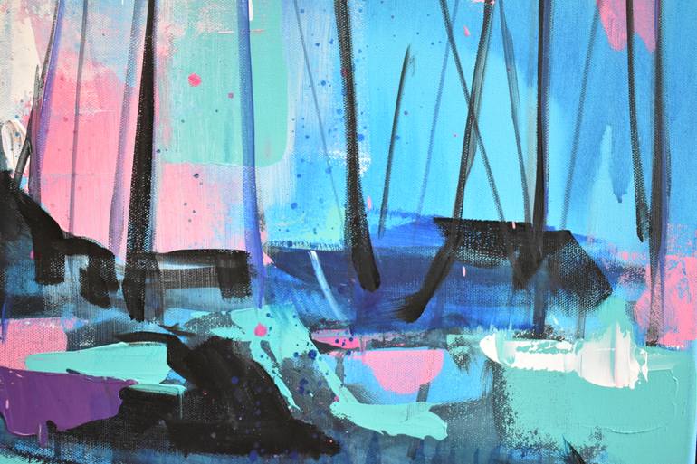 Original Contemporary Abstract Painting by Kristina Guelazonia