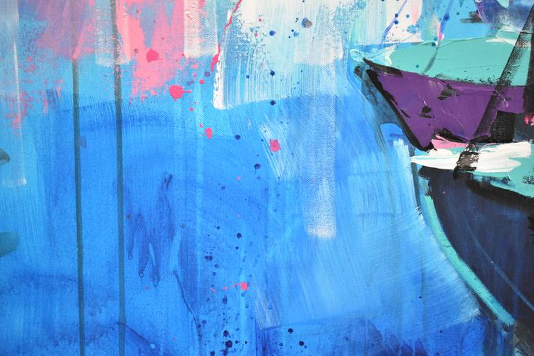 Original Contemporary Abstract Painting by Kristina Guelazonia