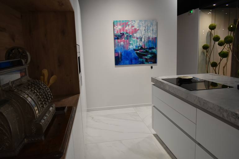 Original Contemporary Abstract Painting by Kristina Guelazonia