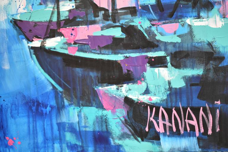 Original Contemporary Abstract Painting by Kristina Guelazonia