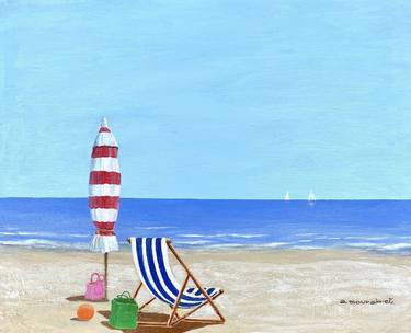 Original Realism Beach Paintings by Ali Mourabet