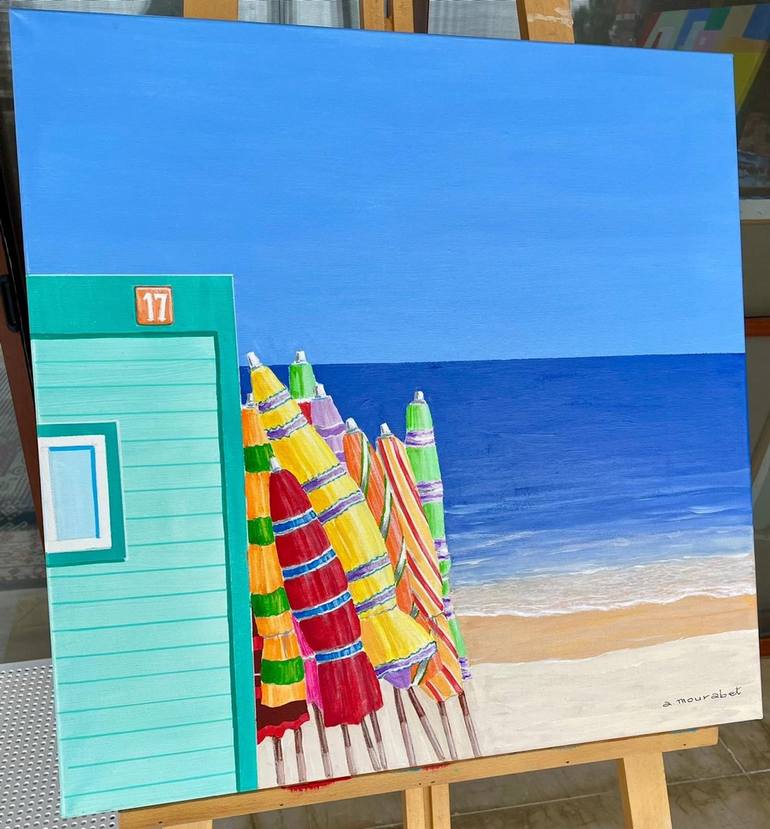 Original Contemporary Beach Painting by Ali Mourabet