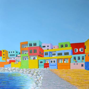 Original Contemporary Architecture Paintings by Ali Mourabet