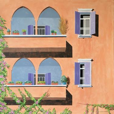 Original Impressionism Architecture Paintings by Ali Mourabet