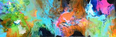 Original Abstract Outer Space Paintings by Camilla Debora Hus
