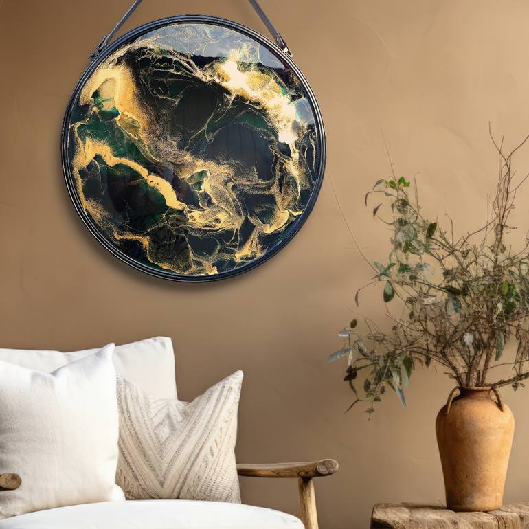 Original Abstract Mixed Media by Camilla Debora Hus