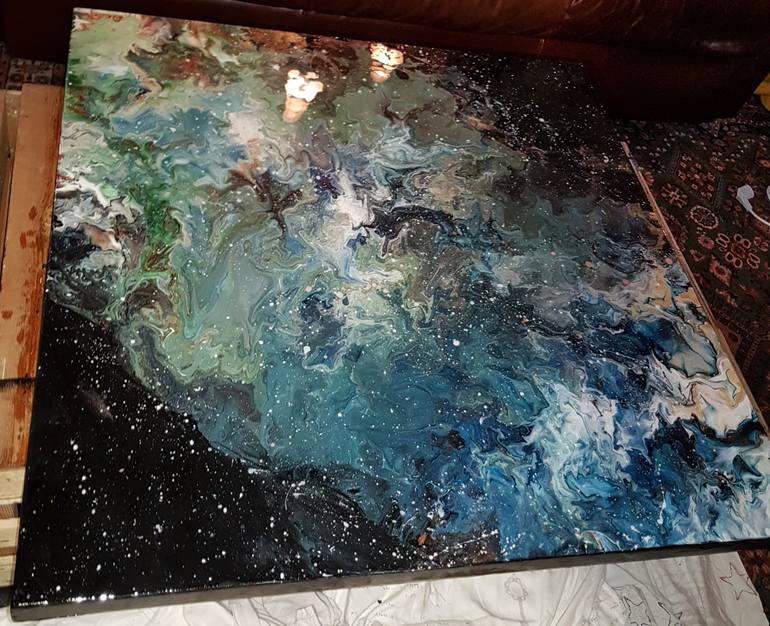 Original Abstract Painting by Camilla Debora Hus