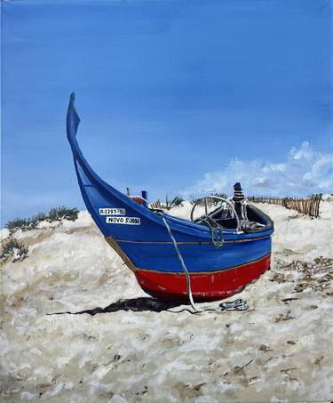 Original Realism Boat Paintings by Helena Rubí