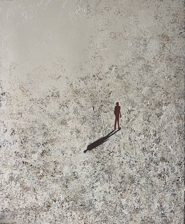 Original Abstract Men Painting by Helena Rubí