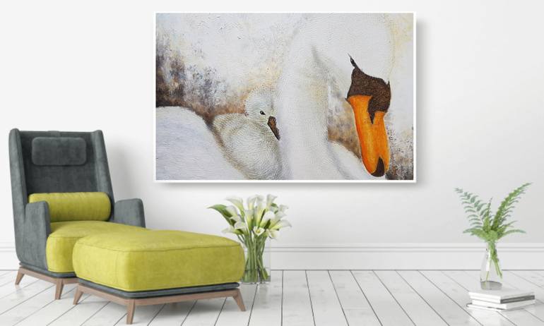 Original Abstract Animal Painting by Silvie Koristkova