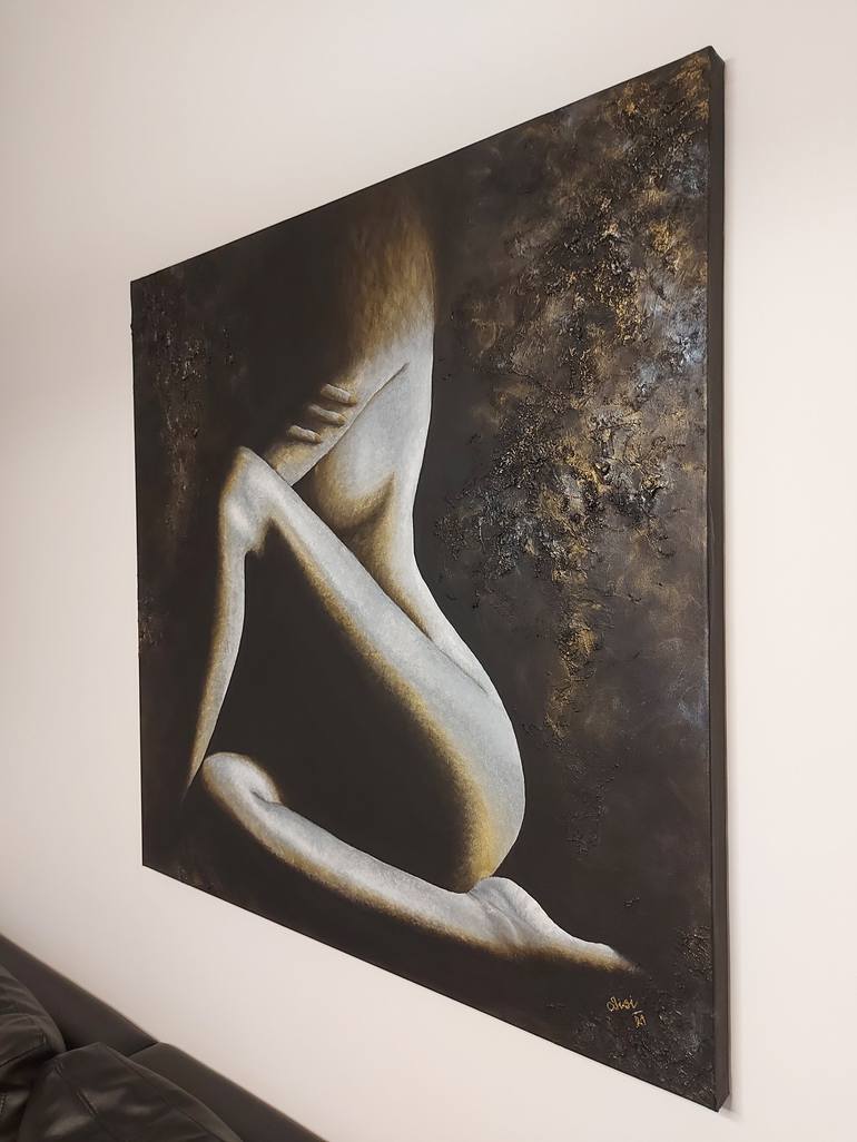 Original Abstract Nude Painting by Silvie Koristkova