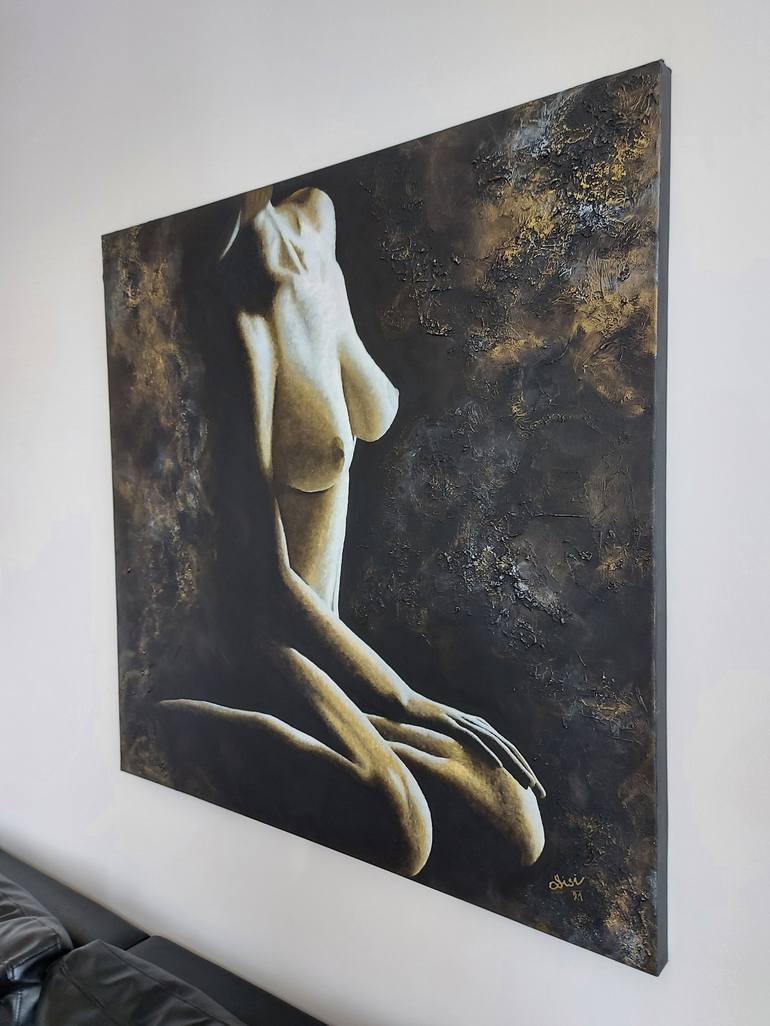 Original Figurative Nude Painting by Silvie Koristkova