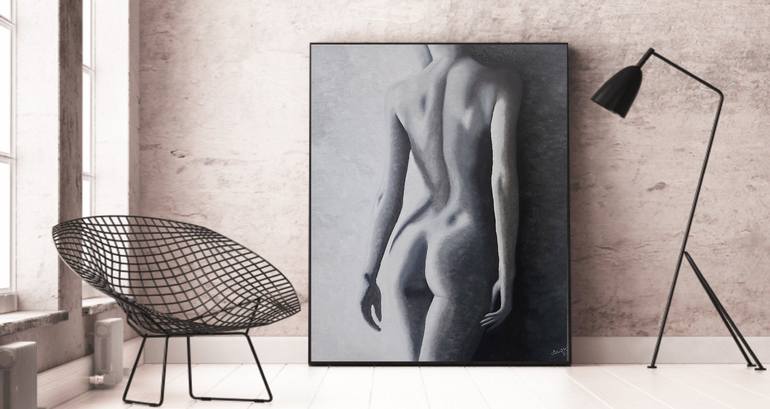 Original Conceptual Nude Painting by Silvie Koristkova