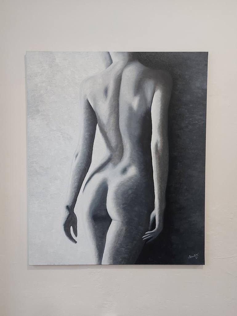 Original Conceptual Nude Painting by Silvie Koristkova