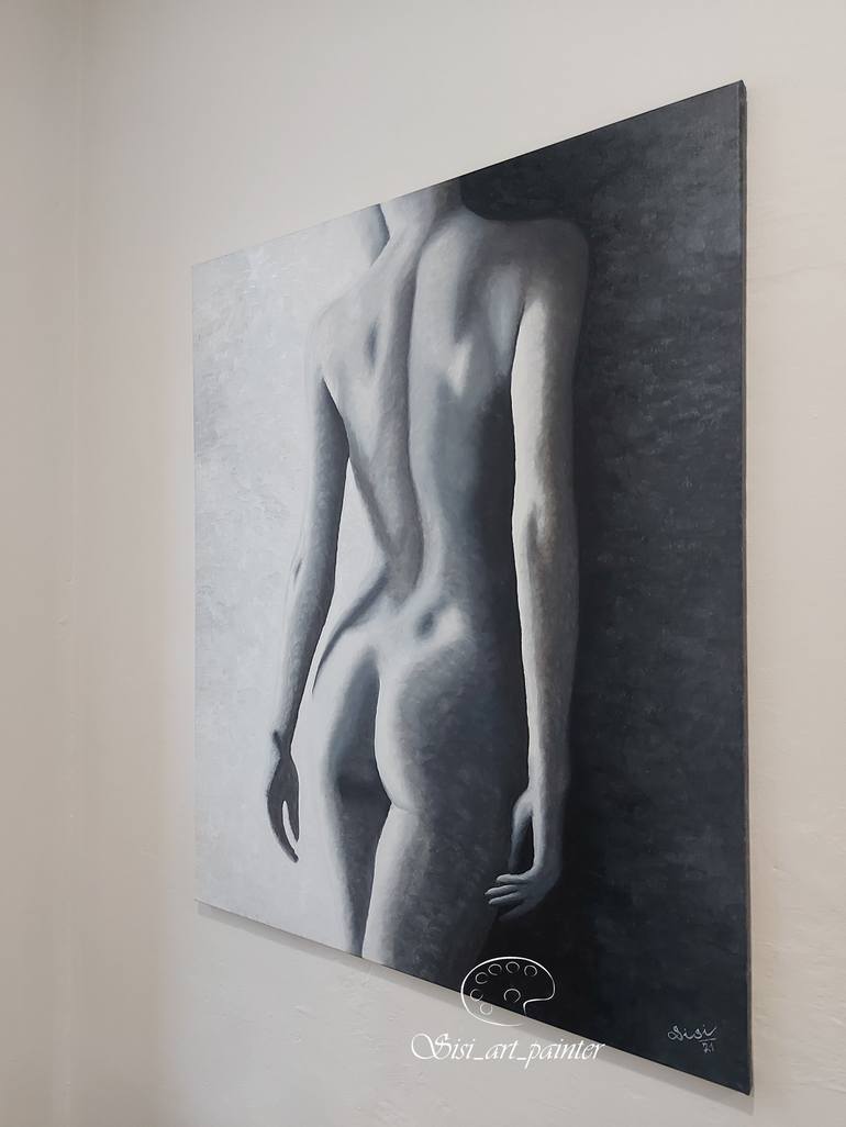 Original Conceptual Nude Painting by Silvie Koristkova