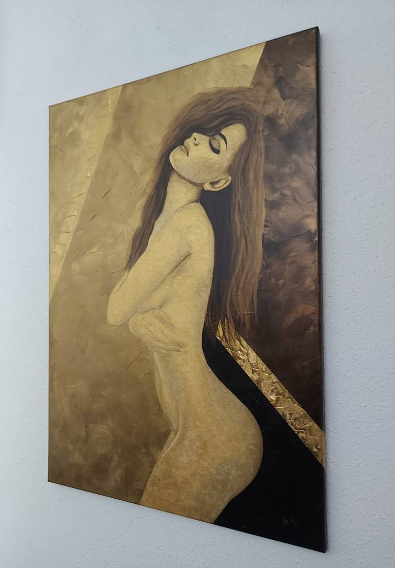 Original Conceptual Nude Painting by Silvie Koristkova