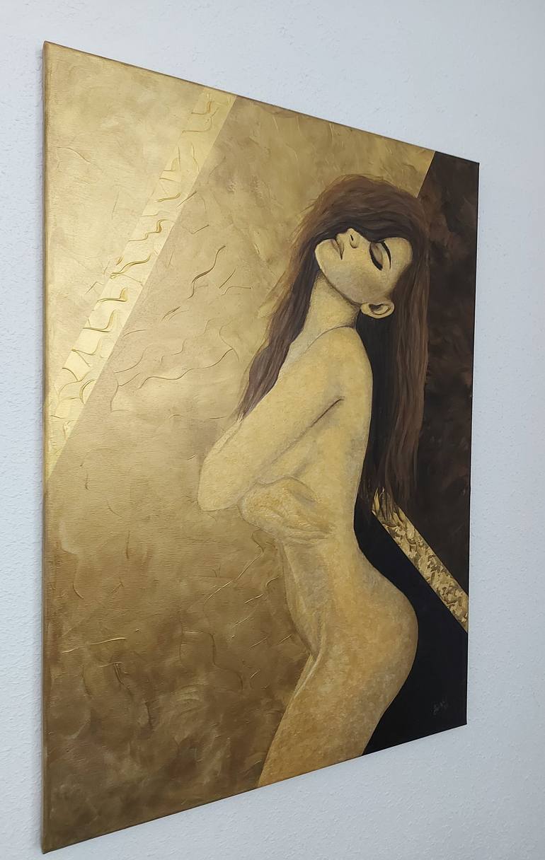 Original Conceptual Nude Painting by Silvie Koristkova