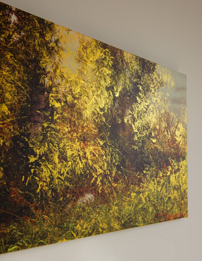 Original Abstract Landscape Mixed Media by Tijana Moraca